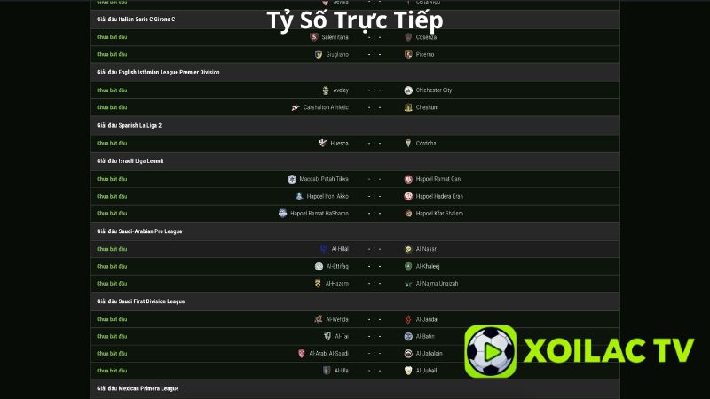 Hệ thống giải đấu được cập nhật toàn diện và liên tục