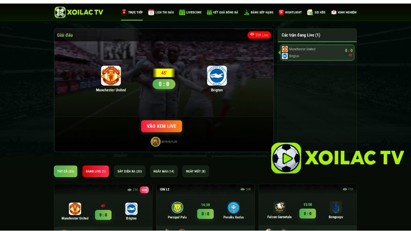 Giới thiệu nền tảng Xoilac TV